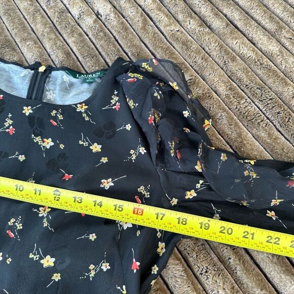 🎉5 for $45 🎉 Lauren Ralph Lauren dress floral women’s size 8 - Picture 6 of 9